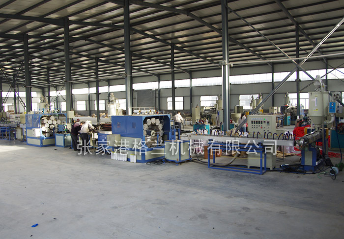 Three glue two line production line